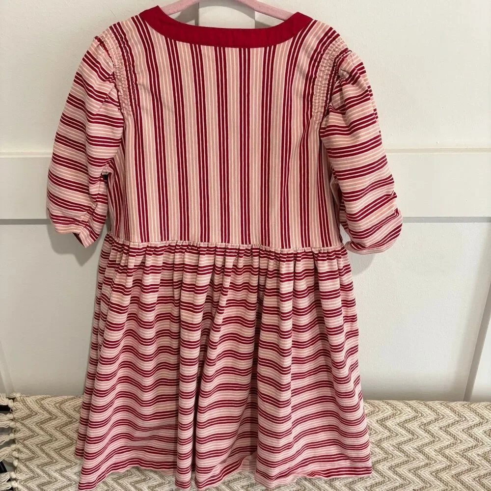 Matilda Jane Girls Heart to Heart Bookworm Knit Lap Dress Pink Red Size 8